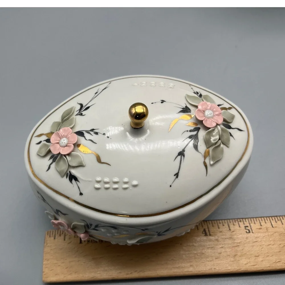 Fenix Kislovodsk Russian‎ Porcelain Floral Candy/Trinket Dish